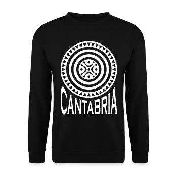 ESTELA CANTABRA BLANCA M1 - Unisex Pullover - Schwarz - Vorne - Alina (178cm) & Michal (187cm)