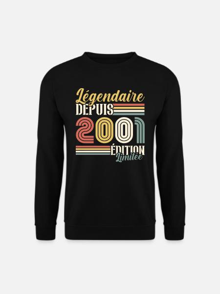 Légendaire Depuis 2001 - Sweat-shirt Unisexe - noir