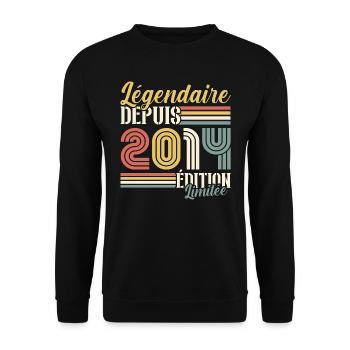 Légendaire Depuis 2014 - Sweat-shirt Unisexe - noir - Devant - Alina (178cm) & Michal (187cm)