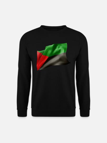 Martinique Drapeau Au Vent - Sweat-shirt Unisexe - noir