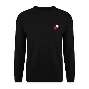 Rote Pille - Unisex Pullover - Schwarz - Vorne - Alina (178cm) & Michal (187cm)