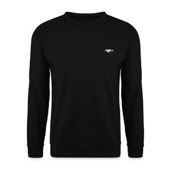 BEAR - Unisex Pullover - Schwarz - Vorne - Alina (178cm) & Michal (187cm)