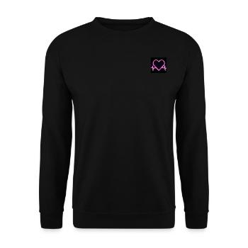 Heartbeat for love - Unisex Sweatshirt - black - Front - Alina (178cm) & Michal (187cm)
