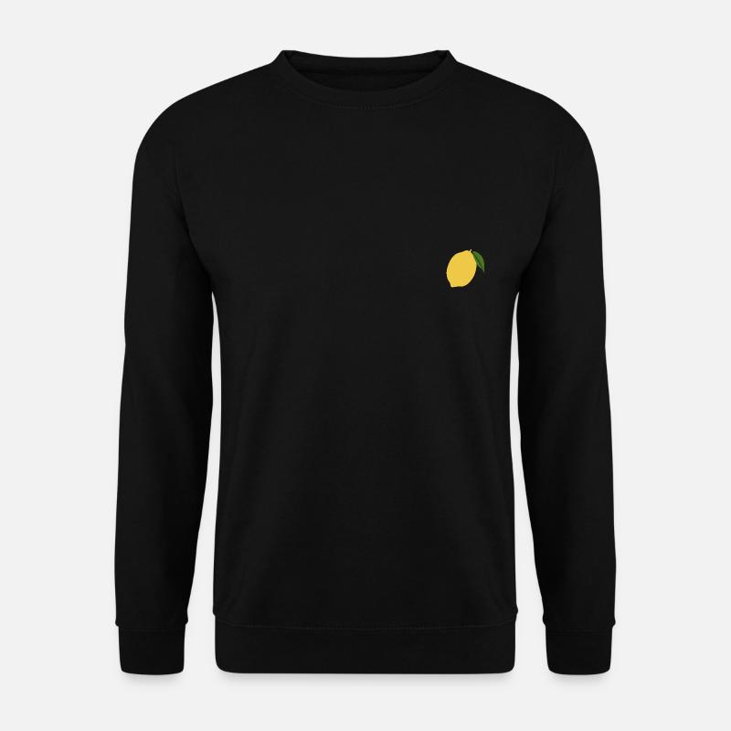 Zitrone - Unisex Pullover - Schwarz