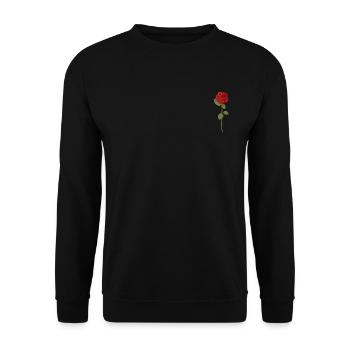 Rose - Sweat-shirt Unisexe - noir - Devant - Alina (178cm) & Michal (187cm)