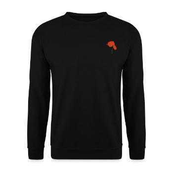 Corn poppy - Unisex Sweatshirt - black - Front - Alina (178cm) & Michal (187cm)