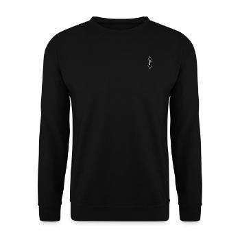 Schlüssel zum Herzen - Unisex Pullover - Schwarz - Vorne - Alina (178cm) & Michal (187cm)
