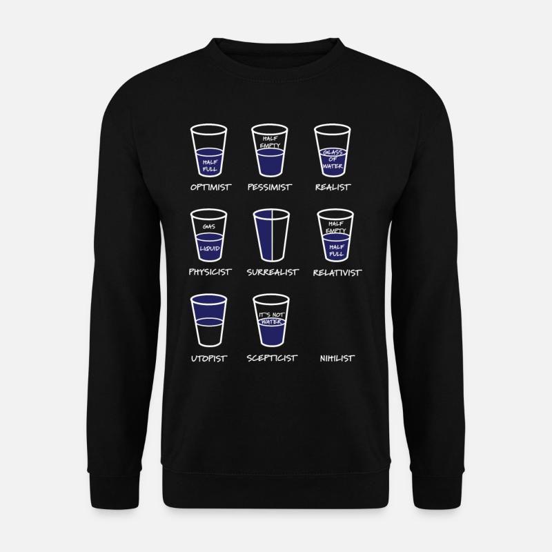 Physiker Optimist - Unisex Pullover - Schwarz