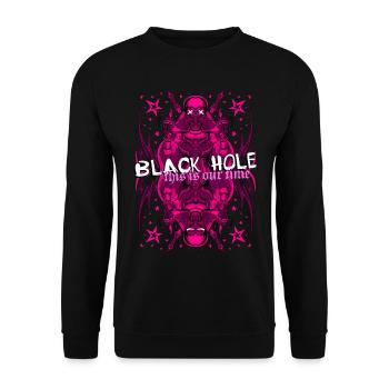 Black hole - this is our time - Unisex Pullover - Schwarz - Vorne - Alina (178cm) & Michal (187cm)