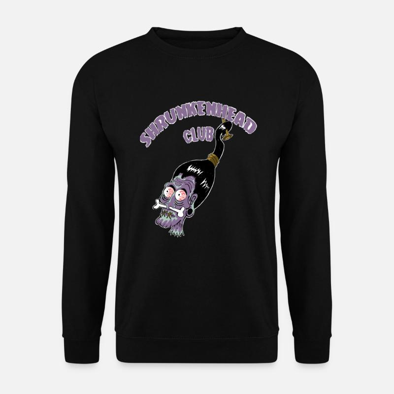 shrunken_head - Unisex Pullover - Schwarz