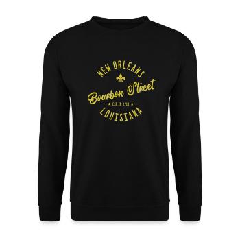 New Orleans Bourbon Street Jazz - Sweat-shirt Unisexe - noir - Devant - Alina (178cm) & Michal (187cm)