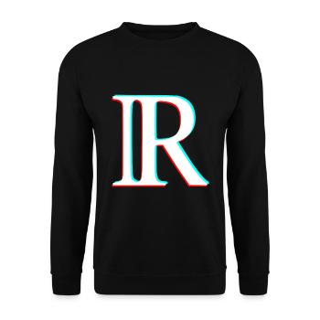 Reelle Zahlen Symbol - Unisex Pullover - Schwarz - Vorne - Alina (178cm) & Michal (187cm)