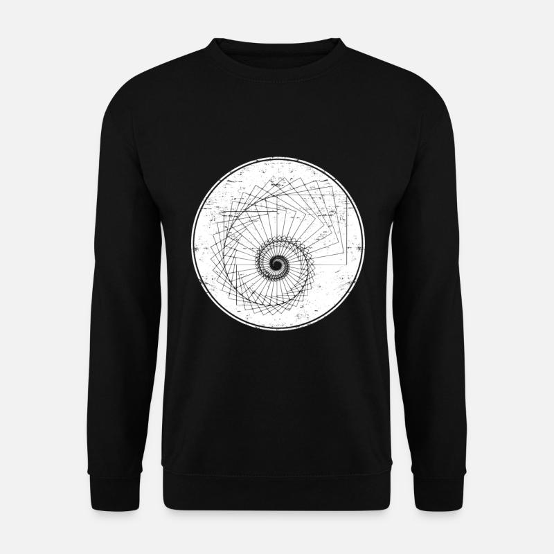 mathematische spirale - Unisex Pullover - Schwarz
