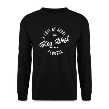 Key West Florida - Unisex Sweatshirt - black - Front - Alina (178cm) & Michal (187cm)
