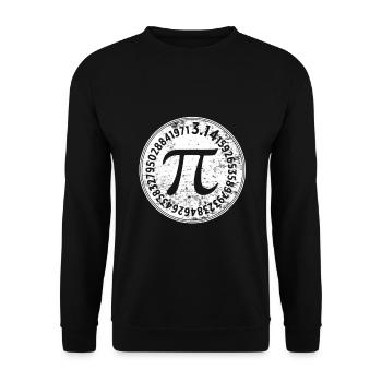 pi - Sweat-shirt Unisexe - noir - Devant - Alina (178cm) & Michal (187cm)