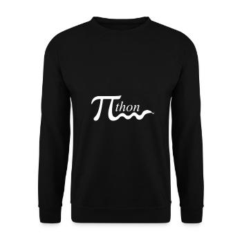 pi python math joke - Unisex Sweatshirt - black - Front - Alina (178cm) & Michal (187cm)