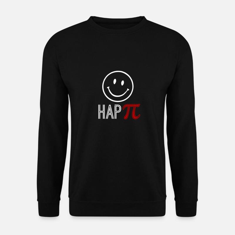 math t-shirt happy pi math pi - Unisex Sweatshirt - black