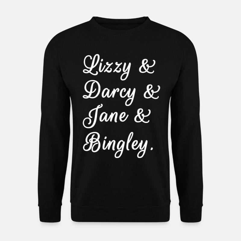 Stolz und Vorurteile Paare II - Unisex Pullover - Schwarz