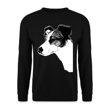 Jack Russell Terriers / Dog / Dogs / Male / Dog - Unisex Sweatshirt - black - Front - Alina (178cm) & Michal (187cm)
