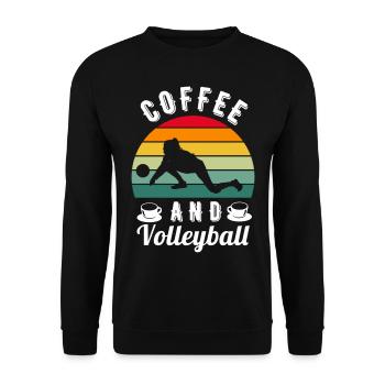 Volleyball Volleyball Player Beach Volleyball Player - Unisex Sweatshirt - black - Front - Alina (178cm) & Michal (187cm)