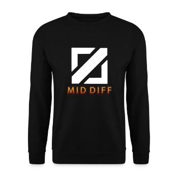 mid diff Tilter tilted gaming - Unisex Pullover - Schwarz - Vorne - Alina (178cm) & Michal (187cm)
