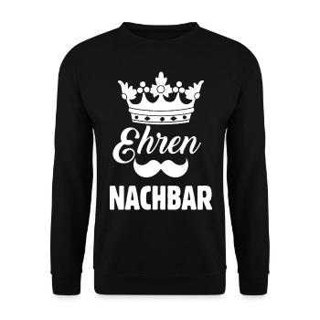Ehren Nachbar - Unisex Pullover - Schwarz - Vorne - Alina (178cm) & Michal (187cm)