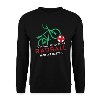 Radball Radballspieler Radballrad Radball - Sweat-shirt Unisexe - noir - Devant - Alina (178cm) & Michal (187cm)