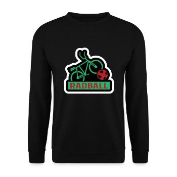 Radball Radballspieler Radballrad Radball - Unisex Pullover - Schwarz - Vorne - Alina (178cm) & Michal (187cm)