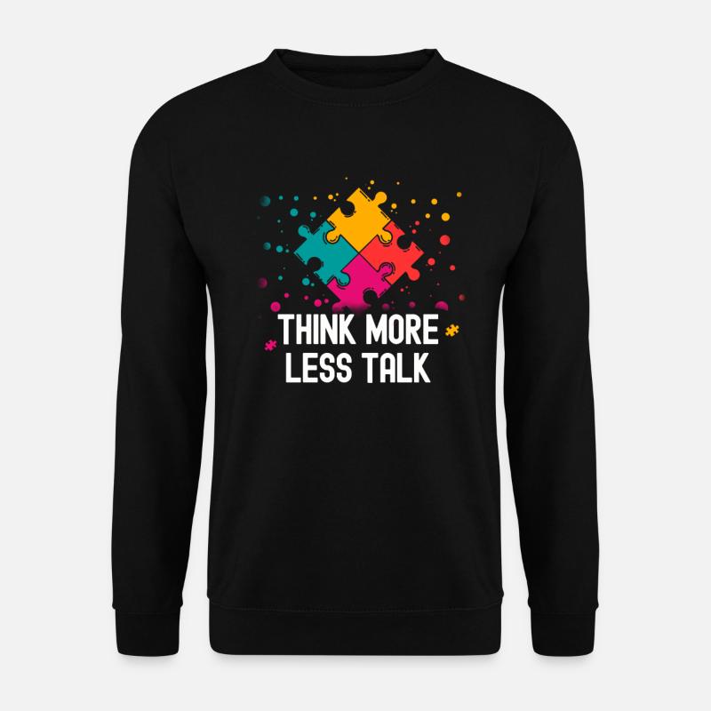 Autist Tshirt Autimus Geschenk Asperger Kinder - Unisex Pullover - Schwarz