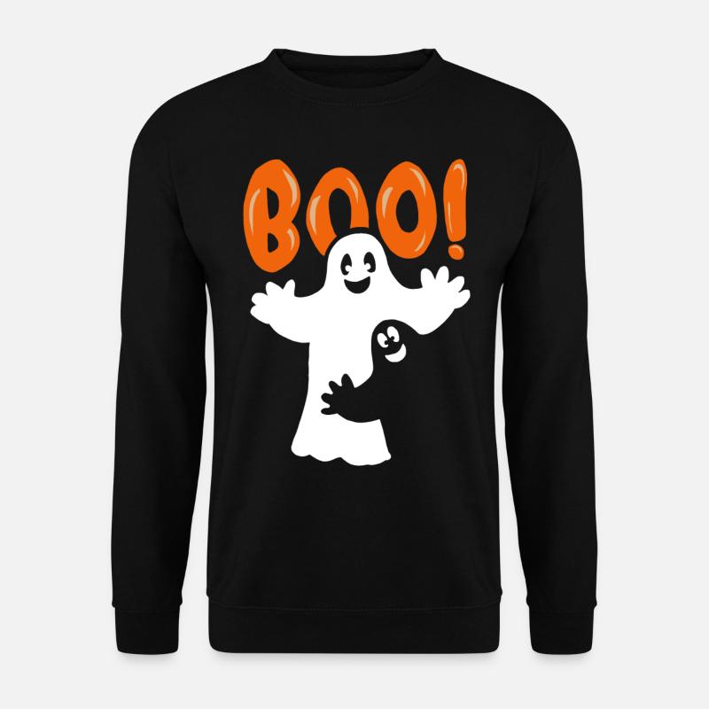 Boo - Halloween Ghost - Halloween Geister - Unisex Pullover - Schwarz