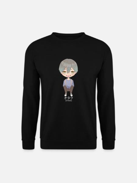 Otaku Anime Boy - Unisex Pullover - Schwarz