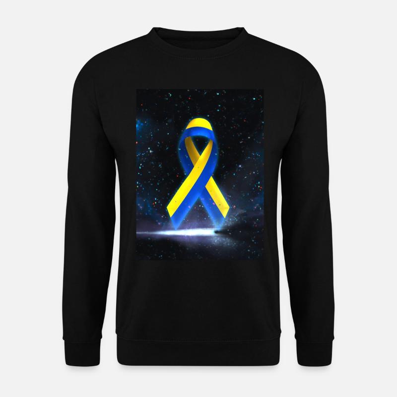 Ukraine Friedensschleife - Unisex Pullover - Schwarz