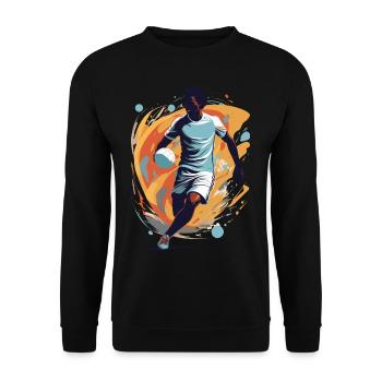 Handballspieler Streetwear Ikonischer Style - Unisex Pullover - Schwarz - Vorne - Alina (178cm) & Michal (187cm)