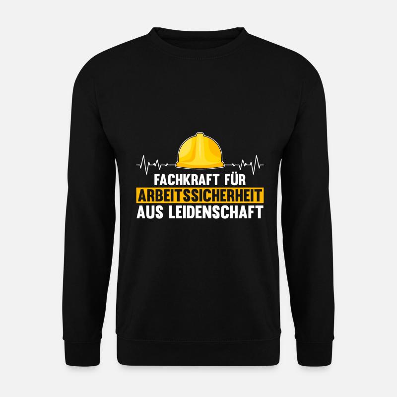 Arbeitssicherheit Leidenschaft Herzschlag Sifa - Unisex Pullover - Schwarz