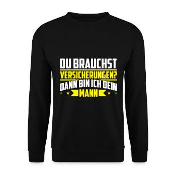 Versicherungsvertreter Für Versicherungsmakler Ver - Unisex Pullover - Schwarz - Vorne - Alina (178cm) & Michal (187cm)