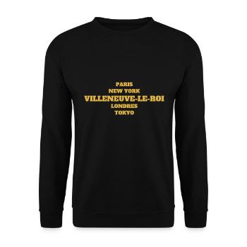 Villeneuve Style - Unique streets, unique style. - Sweat-shirt Unisexe - noir - Devant - Alina (178cm) & Michal (187cm)