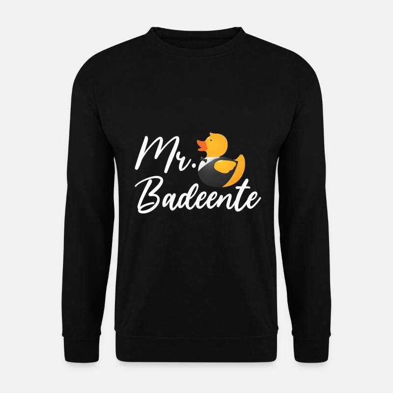 Badeente Gummiente - Unisex Pullover - Schwarz