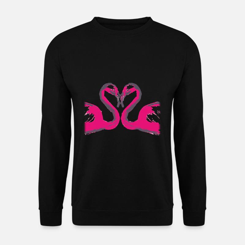 Flamingos created by an AI - Unisex Sweatshirt - black