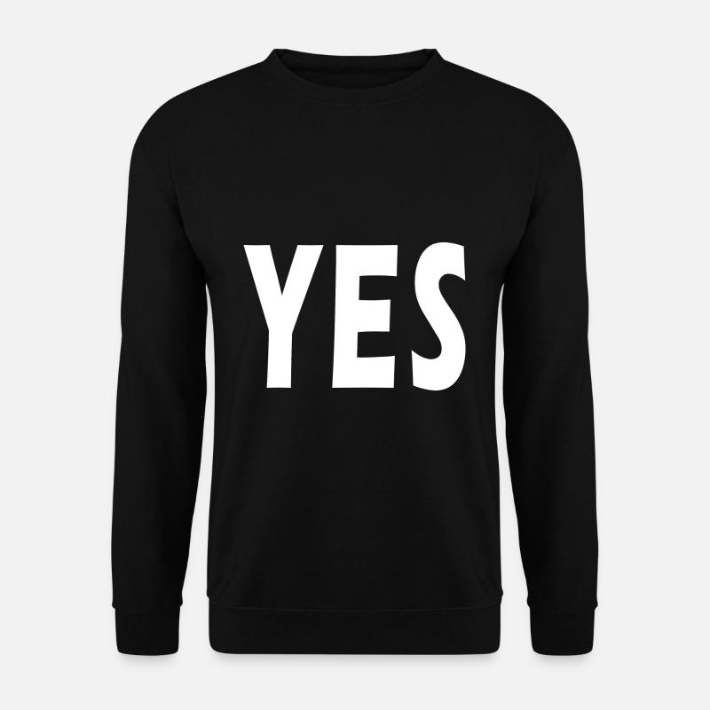 yes - Unisex Pullover - Schwarz