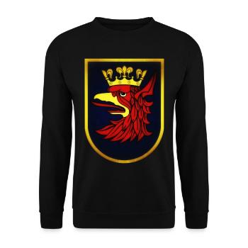 Szczecin - Pologne - Sweat-shirt Unisexe - noir - Devant - Alina (178cm) & Michal (187cm)