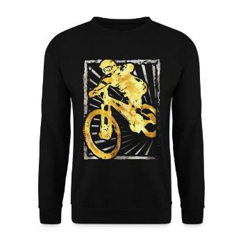 VTT | Vélo de montagne | VTT | VTT - Sweat-shirt Unisexe - noir - Devant - Alina (178cm) & Michal (187cm)