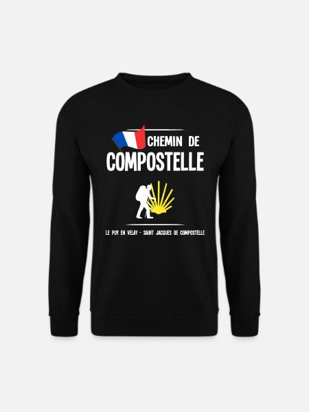 Compostelle - Sweat-shirt Unisexe - noir