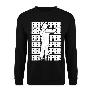 Drôle d’apiculteur - Sweat-shirt Unisexe - noir - Devant - Alina (178cm) & Michal (187cm)