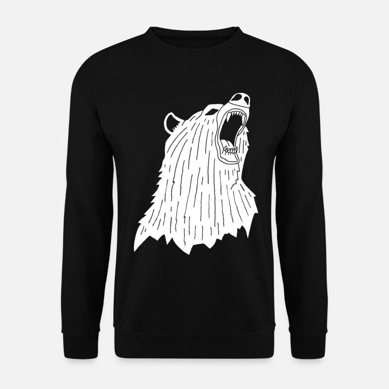 Wütender Eisbär - Unisex Pullover - Schwarz