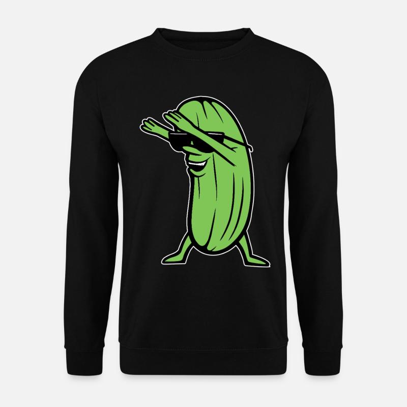 Dabbende Gurke Dabbing Dab Dance Hip-Hop Tanz Pose - Unisex Pullover - Schwarz