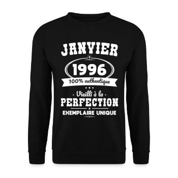30th Anniversary - January 1996 Perfection - Unisex Sweatshirt - black - Front - Alina (178cm) & Michal (187cm)