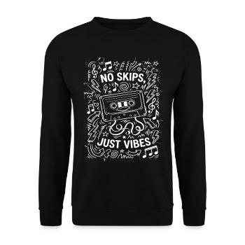 Nur Gute Stimmung - Unisex Pullover - Schwarz - Vorne - Alina (178cm) & Michal (187cm)