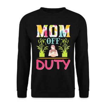 Chemise de la fête des mères de la maman en repos - Sweat-shirt Unisexe - noir - Devant - Alina (178cm) & Michal (187cm)