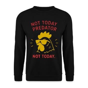 Not Today Predator Hähnchen Sonnenbrille - Unisex Pullover - Schwarz - Vorne - Alina (178cm) & Michal (187cm)