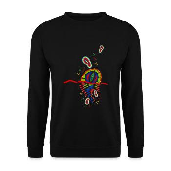 Udaya Netra - Unisex Pullover - Schwarz - Vorne - Alina (178cm) & Michal (187cm)